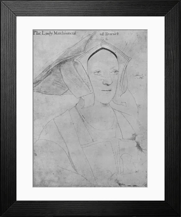 Framed Print : Margaret, Marchioness of Dorset, c1532-1535 (1945). Artist: Hans Holbein the Younger Framed Print : Margaret, Marchioness of Dorset, c1532-1535 (1945). Artist: Hans Holbein the Younger