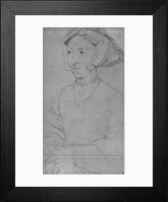Framed Print : Queen Jane Seymour, c1536-1537 (1945). Artist: Hans Holbein the Younger Framed Print : Queen Jane Seymour, c1536-1537 (1945). Artist: Hans Holbein the Younger