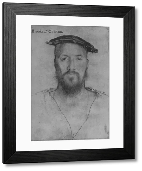 Framed Print : George Brooke, Lord of Cobham, c1532-1543 (1945). Artist: Hans Holbein the Younger Framed Print : George Brooke, Lord of Cobham, c1532-1543 (1945). Artist: Hans Holbein the Younger