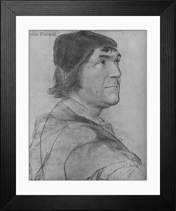 Framed Print : John Poyntz, c1532-1543 (1945). Artist: Hans Holbein the Younger Framed Print : John Poyntz, c1532-1543 (1945). Artist: Hans Holbein the Younger