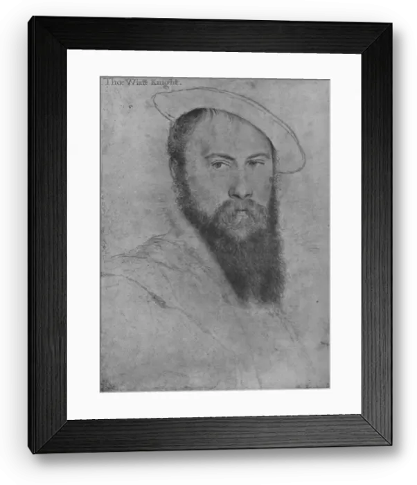 Framed Print : Sir Thomas Wyatt, c1535-1537 (1945). Artist: Hans Holbein the Younger Framed Print : Sir Thomas Wyatt, c1535-1537 (1945). Artist: Hans Holbein the Younger