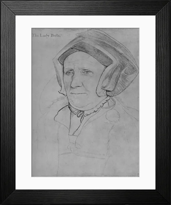 Framed Print : Margaret, Lady Butts, c1541-1543 (1945). Artist: Hans Holbein the Younger Framed Print : Margaret, Lady Butts, c1541-1543 (1945). Artist: Hans Holbein the Younger