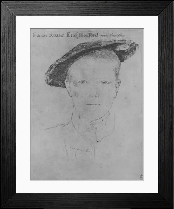 Framed Print : Lord Francis Russell, c1534-1538 (1945). Artist: Hans Holbein the Younger Framed Print : Lord Francis Russell, c1534-1538 (1945). Artist: Hans Holbein the Younger