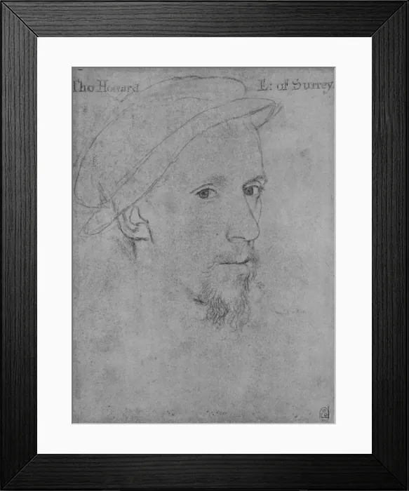 Framed Print : Henry Howard, Earl of Surrey (Not by Holbein), c16th century (1945) Framed Print : Henry Howard, Earl of Surrey (Not by Holbein), c16th century (1945)