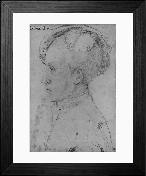Framed Print : Edward, Prince of Wales (Not by Holbein), c1550-1599, (1945) Framed Print : Edward, Prince of Wales (Not by Holbein), c1550-1599, (1945)