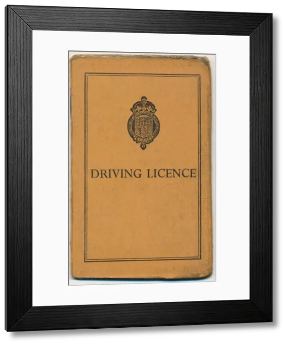 Framed Print : Driving Licence, 1950