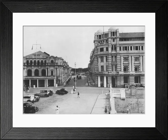 Framed Print : The Grand Oriental Hotel and P. & O. Building, Ceylon, c1890, (1910). Artist: Alfred William Amandus Plate Framed Print : The Grand Oriental Hotel and P. & O. Building, Ceylon, c1890, (1910). Artist: Alfred William Amandus Plate