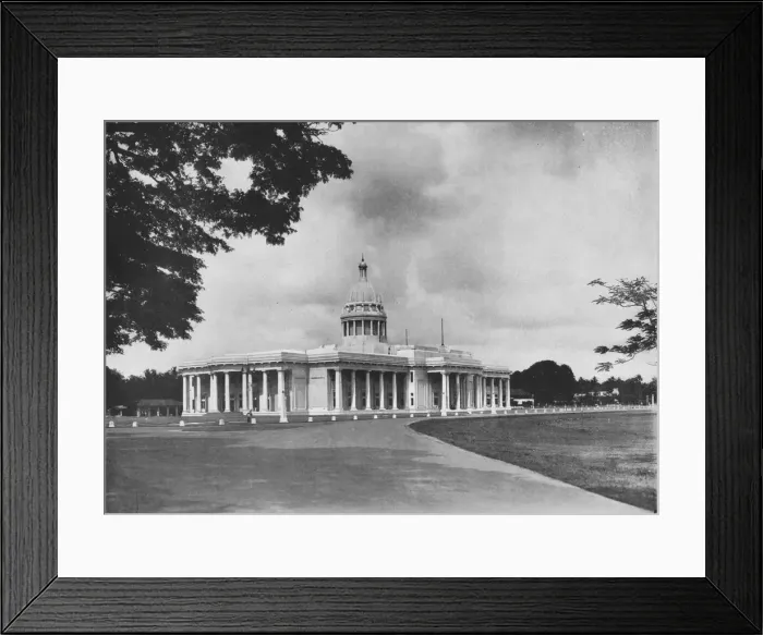 Framed Print : New Town Hall, Colombo, Ceylon, c1890, (1910). Artist: Alfred William Amandus Plate Framed Print : New Town Hall, Colombo, Ceylon, c1890, (1910). Artist: Alfred William Amandus Plate