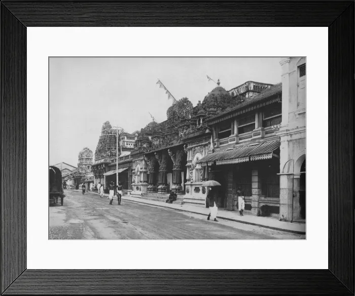 Framed Print : A Hindu Temple, Pettah, Colombo, c1890, (1910). Artist: Alfred William Amandus Plate Framed Print : A Hindu Temple, Pettah, Colombo, c1890, (1910). Artist: Alfred William Amandus Plate