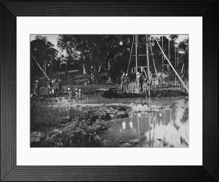 Framed Print : Gem Mining, Ceylon, c1890, (1910). Artist: Alfred William Amandus Plate Framed Print : Gem Mining, Ceylon, c1890, (1910). Artist: Alfred William Amandus Plate