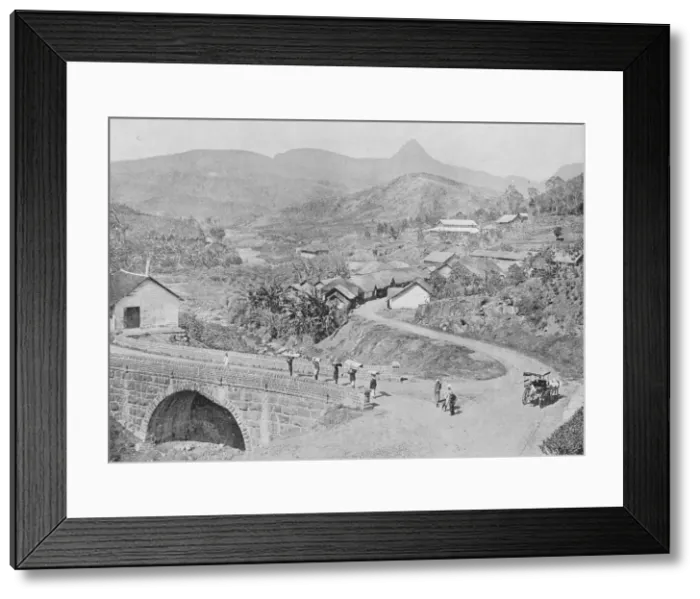Framed Print : View of Maskeliya showing Adams Peak, c1890, (1910). Artist: Alfred William Amandus Plate Framed Print : View of Maskeliya showing Adams Peak, c1890, (1910). Artist: Alfred William Amandus Plate