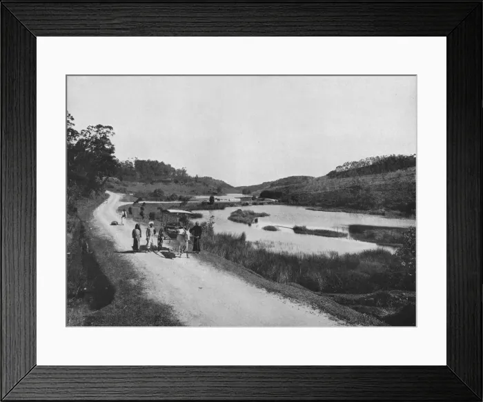 Framed Print : The Moon Plains, Nuwara Eliya, c1890, (1910). Artist: Alfred William Amandus Plate Framed Print : The Moon Plains, Nuwara Eliya, c1890, (1910). Artist: Alfred William Amandus Plate