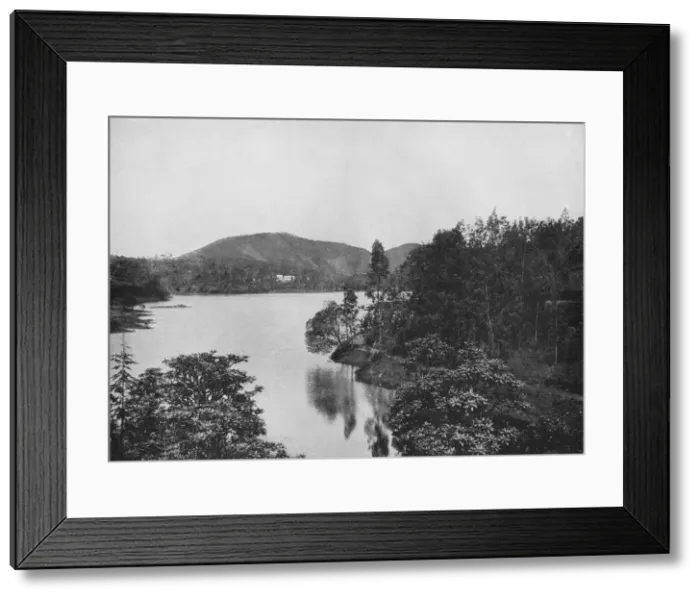 Framed Print : A Corner of Nuwara Eliya Lake, c1890, (1910). Artist: Alfred William Amandus Plate Framed Print : A Corner of Nuwara Eliya Lake, c1890, (1910). Artist: Alfred William Amandus Plate