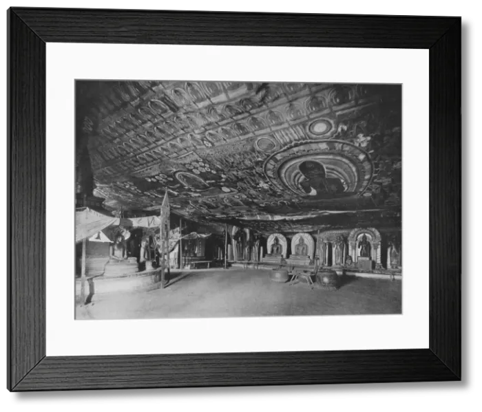 Framed Print : Rangiri Rock Temple, Dambulla, c1890, (1910). Artist: Alfred William Amandus Plate Framed Print : Rangiri Rock Temple, Dambulla, c1890, (1910). Artist: Alfred William Amandus Plate