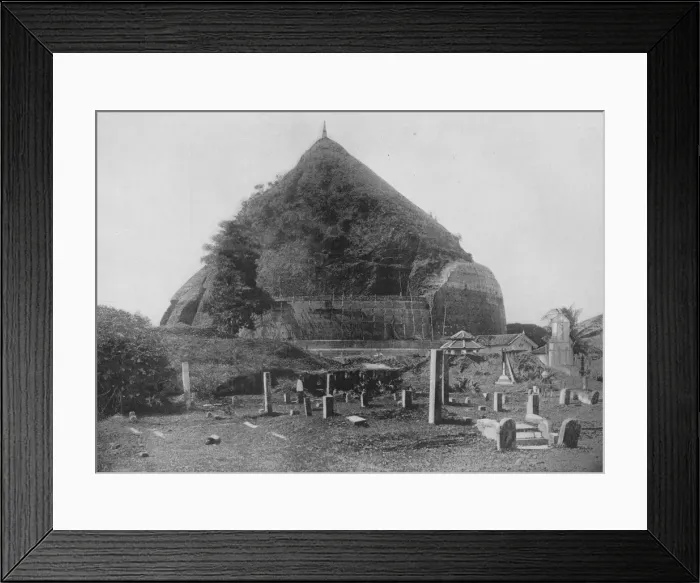 Framed Print : The Ruined Cities of Anuradhapura. Ruanwella Dagoba, Elephant Platform, c1890, (1910). Artist: Alfred William Amandus Plate Framed Print : The Ruined Cities of Anuradhapura. Ruanwella Dagoba, Elephant Platform, c1890, (1910). Artist: Alfred William Amandus Plate