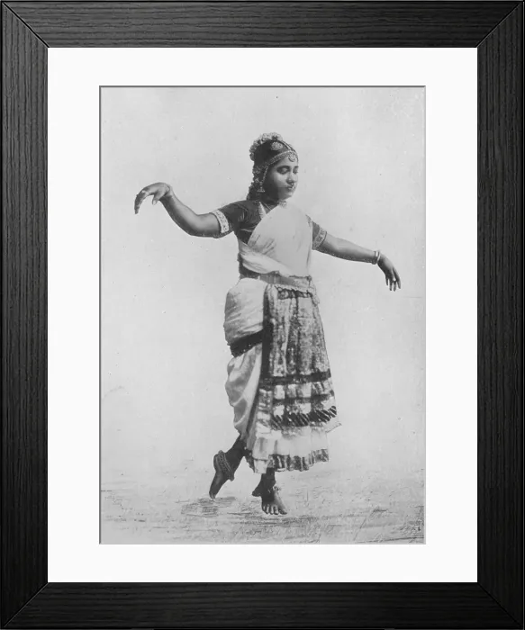 Framed Print : Nauch Dancing Girl, c1890, (1910). Artist: Alfred William Amandus Plate Framed Print : Nauch Dancing Girl, c1890, (1910). Artist: Alfred William Amandus Plate