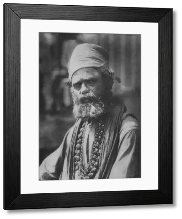 Framed Print : A Hindu Sanywassi or Religious Ascetic, c1890, (1910). Artist: Alfred William Amandus Plate Framed Print : A Hindu Sanywassi or Religious Ascetic, c1890, (1910). Artist: Alfred William Amandus Plate