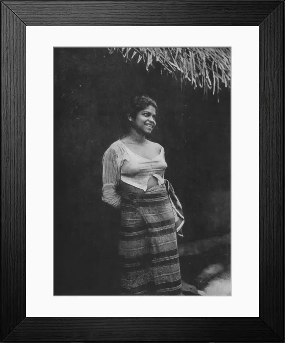 Framed Print : Sinhalese Village Beauty, c1890, (1910). Artist: Alfred William Amandus Plate Framed Print : Sinhalese Village Beauty, c1890, (1910). Artist: Alfred William Amandus Plate