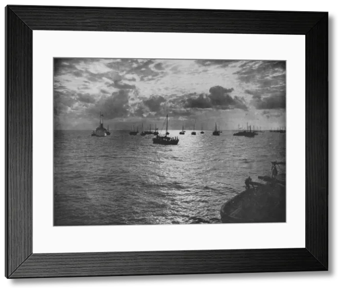 Framed Print : Sunset on the Pearling Banks, Marrichikaddi, c1890, (1910). Artist: Alfred William Amandus Plate Framed Print : Sunset on the Pearling Banks, Marrichikaddi, c1890, (1910). Artist: Alfred William Amandus Plate