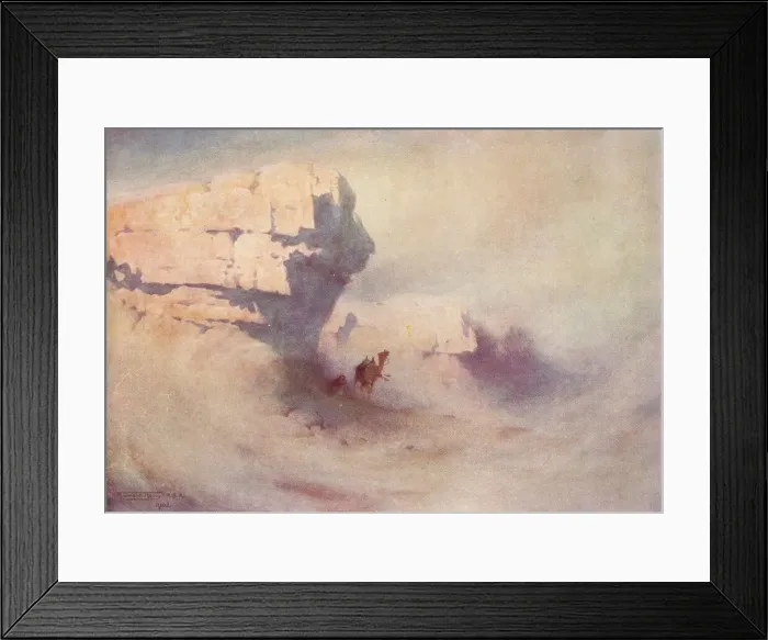 Framed Print : A Sandstorm, c1880, (1904). Artist: Robert George Talbot Kelly Framed Print : A Sandstorm, c1880, (1904). Artist: Robert George Talbot Kelly