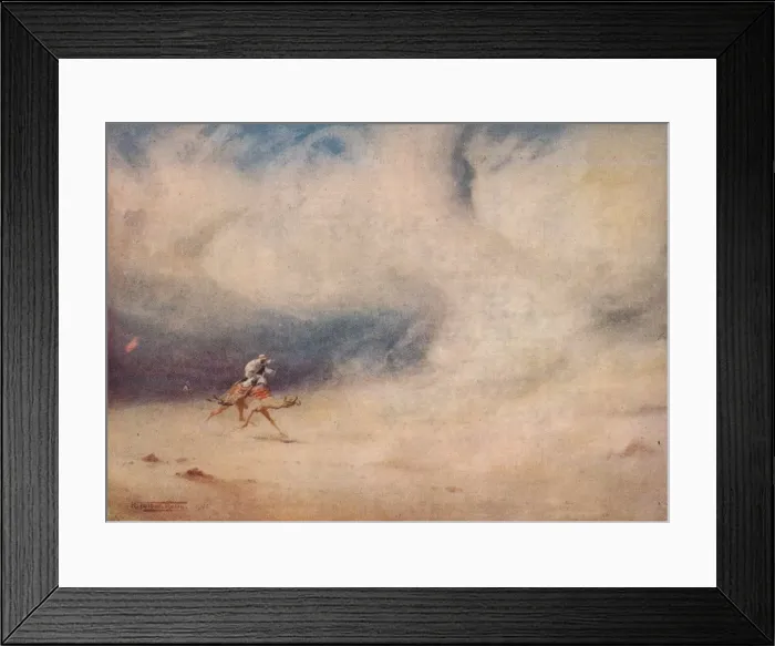Framed Print : Whirlwind in the Desert, c1880, (1904). Artist: Robert George Talbot Kelly Framed Print : Whirlwind in the Desert, c1880, (1904). Artist: Robert George Talbot Kelly