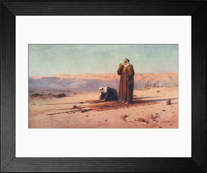 Framed Print : Prayer in the Desert, c1880, (1904). Artist: Robert George Talbot Kelly Framed Print : Prayer in the Desert, c1880, (1904). Artist: Robert George Talbot Kelly