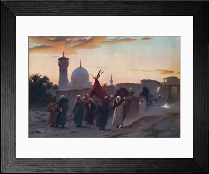 Framed Print : A Wedding Procession at Menzala: The Home-Coming of the Bride, c1880, (1904). Artist: Robert George Talbot Kelly Framed Print : A Wedding Procession at Menzala: The Home-Coming of the Bride, c1880, (1904). Artist: Robert George Talbot Kelly