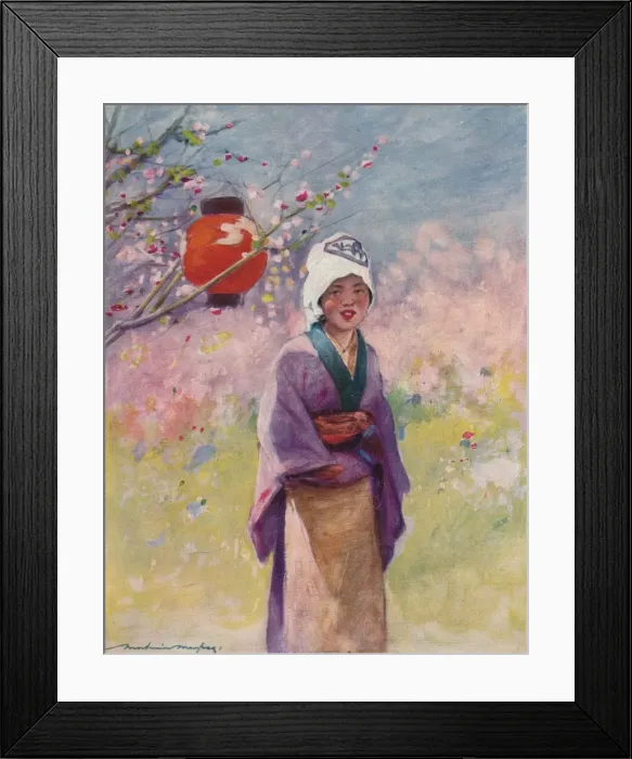 Framed Print : Miss Pomegranate, c1887, (1901). Artist: Mortimer L Menpes Framed Print : Miss Pomegranate, c1887, (1901). Artist: Mortimer L Menpes