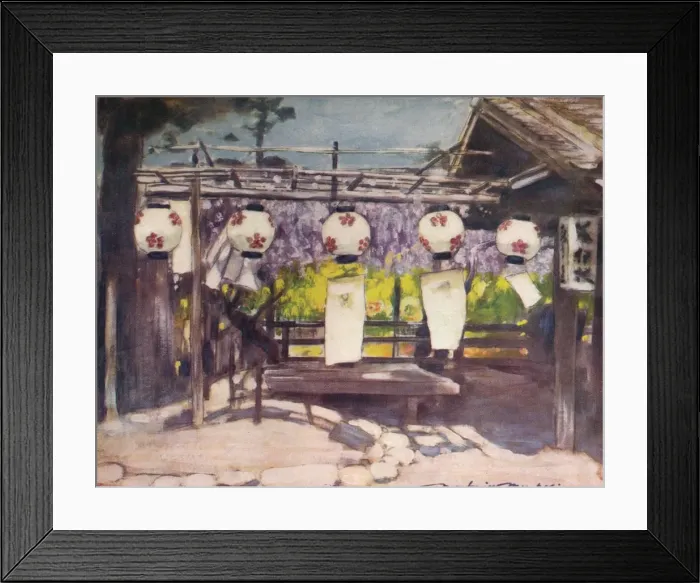 Framed Print : Sun and Lanterns, c1887, (1901). Artist: Mortimer L Menpes Framed Print : Sun and Lanterns, c1887, (1901). Artist: Mortimer L Menpes