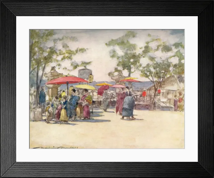 Framed Print : A Blond Day, c1887, (1901). Artist: Mortimer L Menpes Framed Print : A Blond Day, c1887, (1901). Artist: Mortimer L Menpes