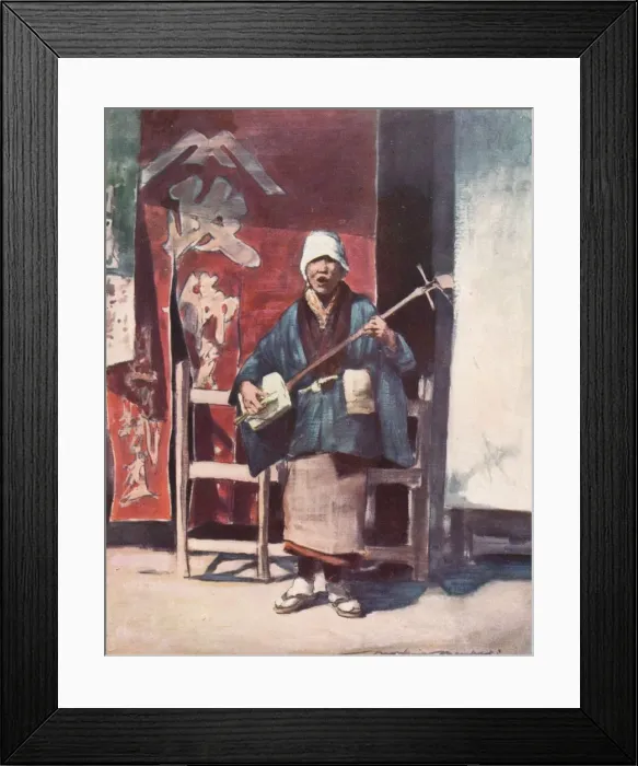 Framed Print : A Blind Beggar, c1887, (1901). Artist: Mortimer L Menpes Framed Print : A Blind Beggar, c1887, (1901). Artist: Mortimer L Menpes