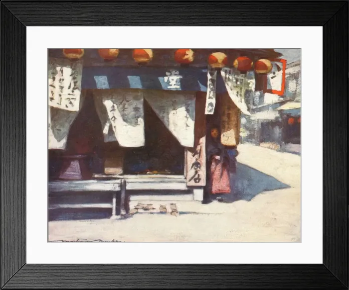 Framed Print : Sun and Lanterns, c1887 (1901). Artist: Mortimer L Menpes Framed Print : Sun and Lanterns, c1887 (1901). Artist: Mortimer L Menpes