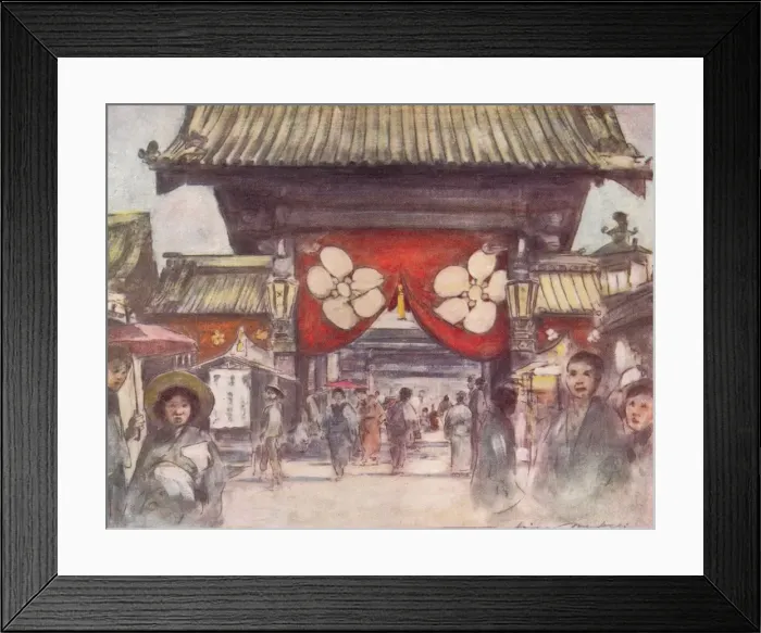 Framed Print : Leading to the Temple, c1887, (1901). Artist: Mortimer L Menpes Framed Print : Leading to the Temple, c1887, (1901). Artist: Mortimer L Menpes