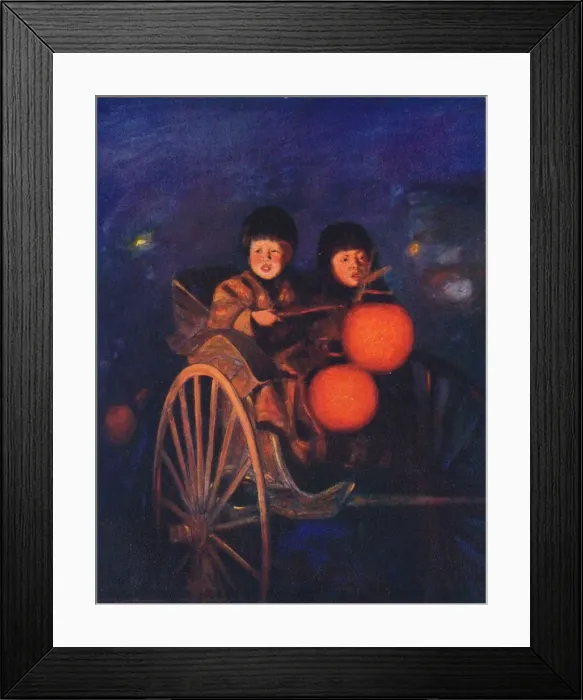 Framed Print : By the Light of the Lanterns, c1887, (1901). Artist: Mortimer L Menpes Framed Print : By the Light of the Lanterns, c1887, (1901). Artist: Mortimer L Menpes