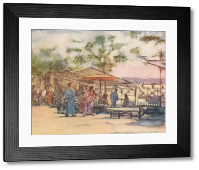 Framed Print : The End of the Day and the End of the Festival, c1887, (1901). Artist: Mortimer L Menpes Framed Print : The End of the Day and the End of the Festival, c1887, (1901). Artist: Mortimer L Menpes