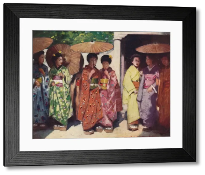 Framed Print : Daughters of the Sun, c1887, (1901). Artist: Mortimer L Menpes Framed Print : Daughters of the Sun, c1887, (1901). Artist: Mortimer L Menpes
