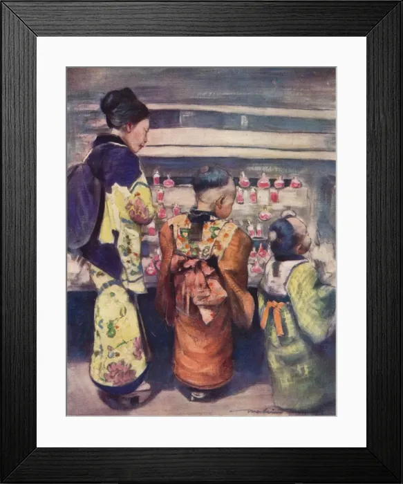Framed Print : Sugar-Water Stall, c1887, (1901). Artist: Mortimer L Menpes Framed Print : Sugar-Water Stall, c1887, (1901). Artist: Mortimer L Menpes
