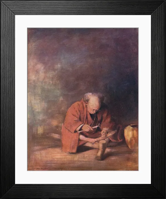 Framed Print : A Metal-Worker, c1887, (1901). Artist: Mortimer L Menpes Framed Print : A Metal-Worker, c1887, (1901). Artist: Mortimer L Menpes