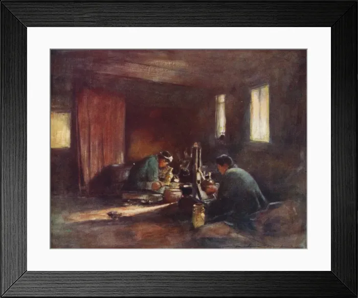 Framed Print : Bronze-Workers, c1887, (1901). Artist: Mortimer L Menpes Framed Print : Bronze-Workers, c1887, (1901). Artist: Mortimer L Menpes