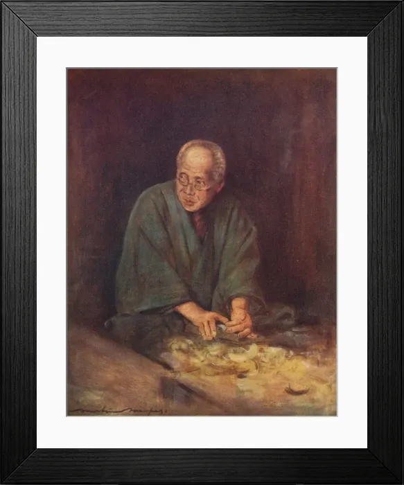Framed Print : The Carpenter, c1887, (1901). Artist: Mortimer L Menpes Framed Print : The Carpenter, c1887, (1901). Artist: Mortimer L Menpes
