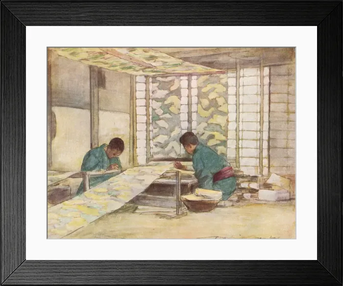 Framed Print : Finishing Touches, c1887, (1901). Artist: Mortimer L Menpes Framed Print : Finishing Touches, c1887, (1901). Artist: Mortimer L Menpes