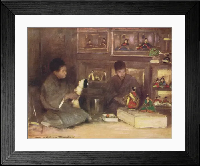 Framed Print : A Toy-Shop, c1887, (1901). Artist: Mortimer L Menpes Framed Print : A Toy-Shop, c1887, (1901). Artist: Mortimer L Menpes