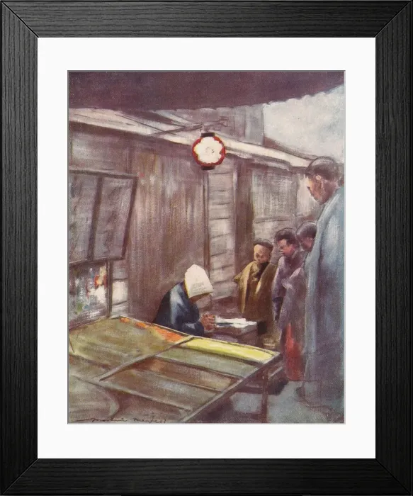 Framed Print : A Sweet-Stuff Stall, c1887, (1901). Artist: Mortimer L Menpes Framed Print : A Sweet-Stuff Stall, c1887, (1901). Artist: Mortimer L Menpes