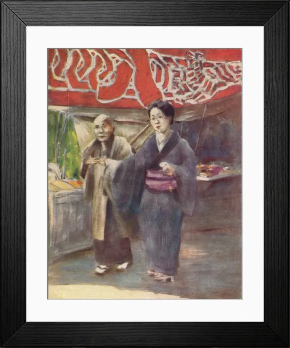 Framed Print : Youth and Age, c1887, (1901). Artist: Mortimer L Menpes Framed Print : Youth and Age, c1887, (1901). Artist: Mortimer L Menpes