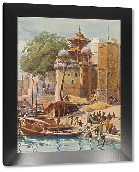 The Bathing Ghats, Benares, c1880 (1905). Artist: Alexander Henry Hallam Murray