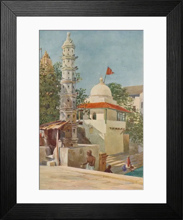 Framed Print : The Walkeshwar Temple, Bombay, c1880 (1905). Artist: Alexander Henry Hallam Murray Framed Print : The Walkeshwar Temple, Bombay, c1880 (1905). Artist: Alexander Henry Hallam Murray