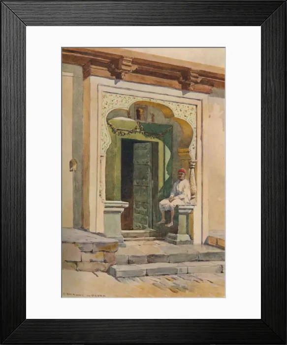 Framed Print : A Doorway, Poona, c1880 (1905). Artist: Alexander Henry Hallam Murray Framed Print : A Doorway, Poona, c1880 (1905). Artist: Alexander Henry Hallam Murray