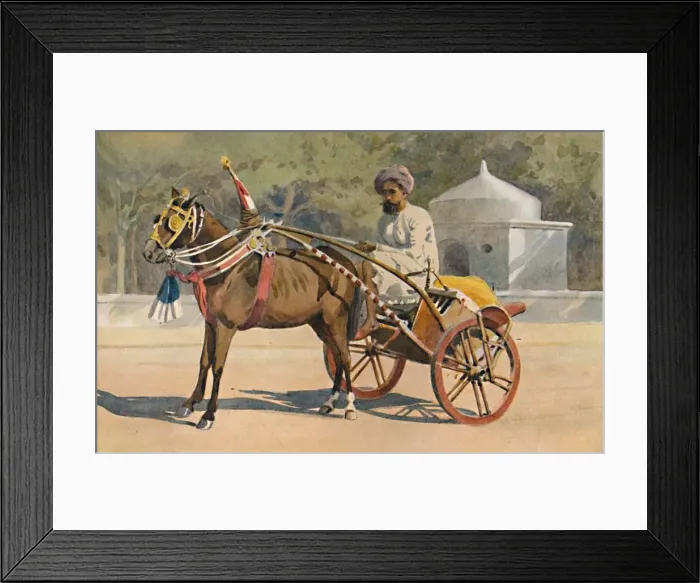 Framed Print : A Benares Ekka, c1880 (1905). Artist: Alexander Henry Hallam Murray Framed Print : A Benares Ekka, c1880 (1905). Artist: Alexander Henry Hallam Murray