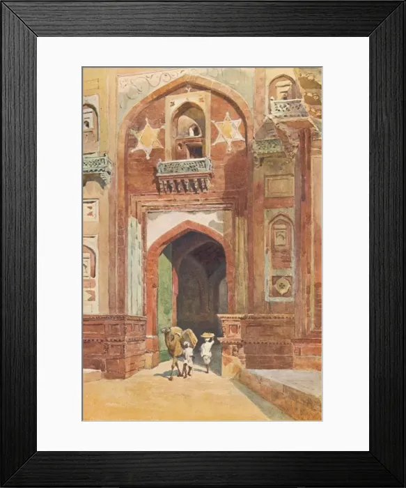 Framed Print : Agra Fort - Inside the Delhi Gate, c1880 (1905). Artist: Alexander Henry Hallam Murray Framed Print : Agra Fort - Inside the Delhi Gate, c1880 (1905). Artist: Alexander Henry Hallam Murray