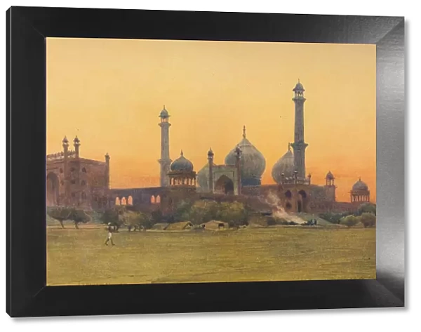 The Jumma Musjid, Delhi - At Sunset, c1880 (1905). Artist: Alexander Henry Hallam Murray